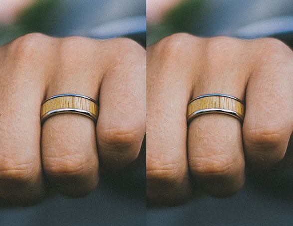 Men's Platinum Moissanite Wedding Band Rings Replica