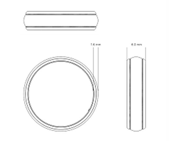 Men's Platinum Moissanite Wedding Band Rings Specifications